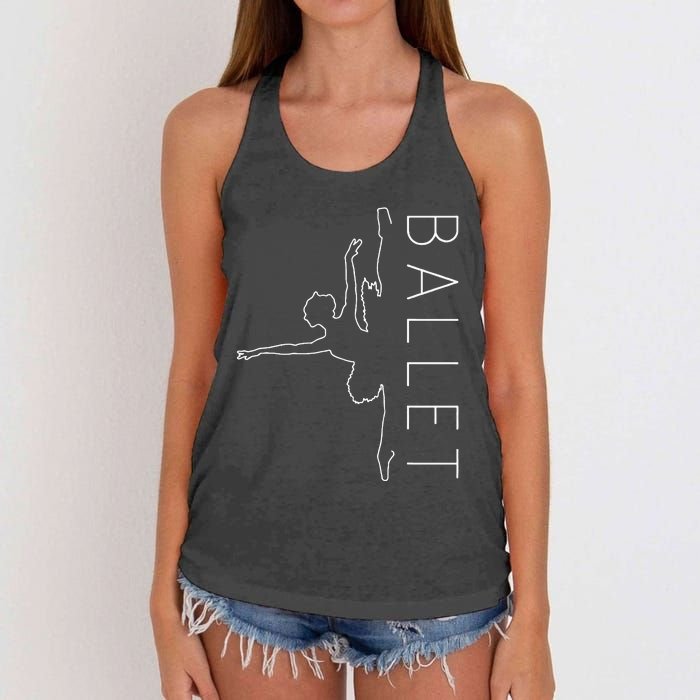 Danseuse Funny Coryphee Ballerina Choreographer Ballet Lover Women's Knotted Racerback Tank