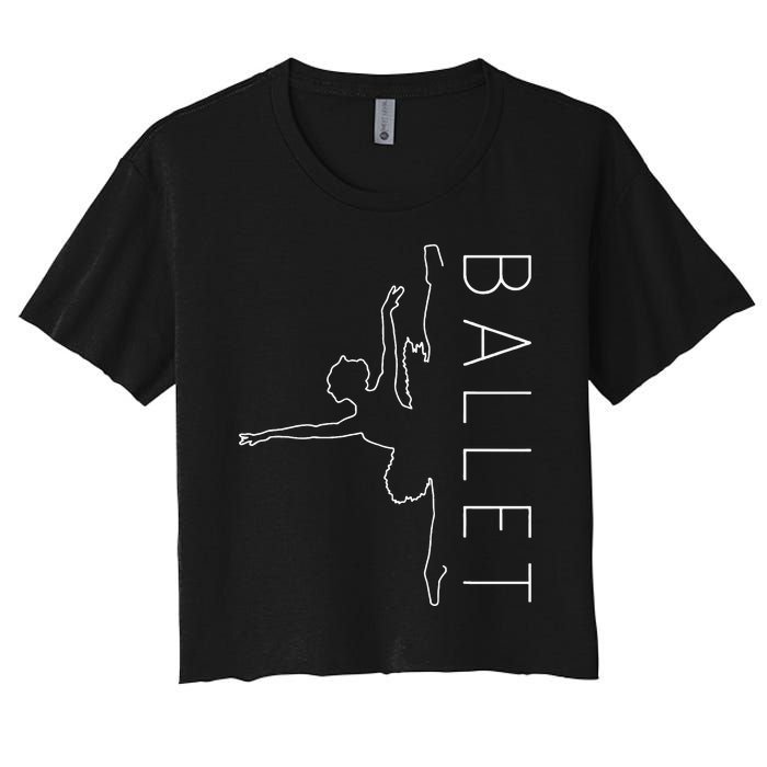 Danseuse Funny Coryphee Ballerina Choreographer Ballet Lover Women's Crop Top Tee