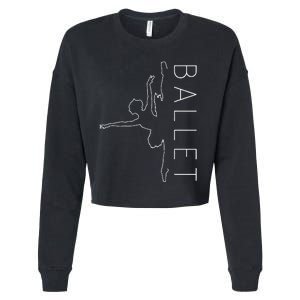 Danseuse Funny Coryphee Ballerina Choreographer Ballet Lover Cropped Pullover Crew