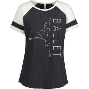 Danseuse Funny Coryphee Ballerina Choreographer Ballet Lover Enza Ladies Jersey Colorblock Tee