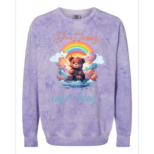 DonT Fucking Care Bear Colorblast Crewneck Sweatshirt