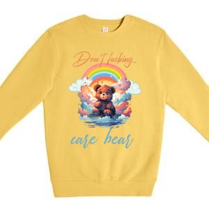 DonT Fucking Care Bear Premium Crewneck Sweatshirt