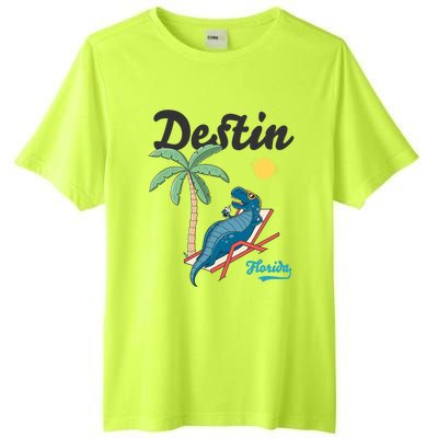 Destin Florida Cool Gift Beach Dinosaur Tgiftrex Family Vacation Gift Tall Fusion ChromaSoft Performance T-Shirt