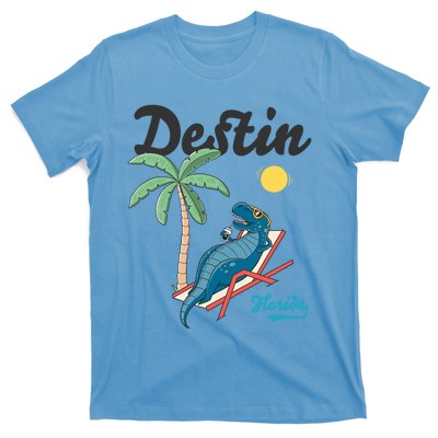 Destin Florida Cool Gift Beach Dinosaur Tgiftrex Family Vacation Gift T-Shirt