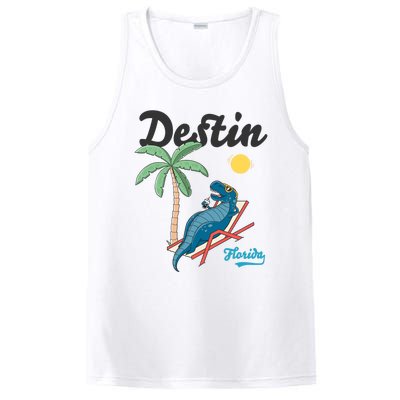 Destin Florida Cool Gift Beach Dinosaur Tgiftrex Family Vacation Gift PosiCharge Competitor Tank