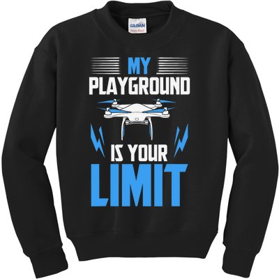 Drone FPV Copter Pilot Kids Sweatshirt