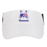 Democat Funny Cat Ladies For Kamala Harris Democrat Lady Adult Drive Performance Visor