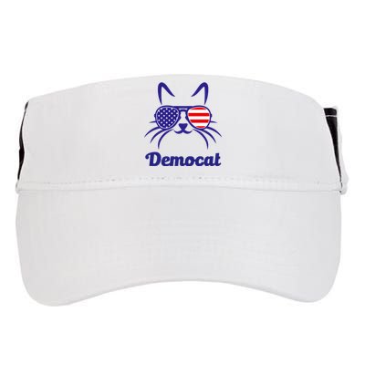 Democat Funny Cat Ladies For Kamala Harris Democrat Lady Adult Drive Performance Visor