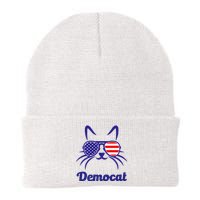 Democat Funny Cat Ladies For Kamala Harris Democrat Lady Knit Cap Winter Beanie