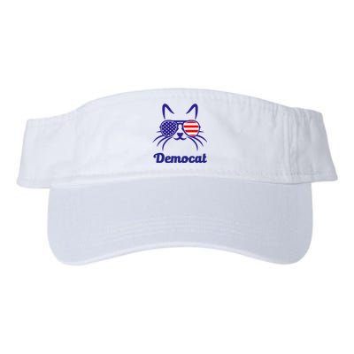 Democat Funny Cat Ladies For Kamala Harris Democrat Lady Valucap Bio-Washed Visor