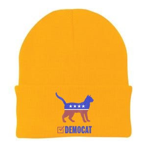 Democat Funny Cat Ladies For Kamala Yes We Kam Knit Cap Winter Beanie