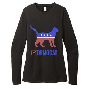 Democat Funny Cat Ladies For Kamala Yes We Kam Womens CVC Long Sleeve Shirt