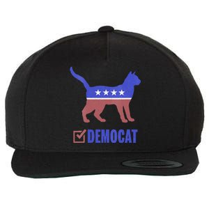 Democat Funny Cat Ladies For Kamala Yes We Kam Wool Snapback Cap