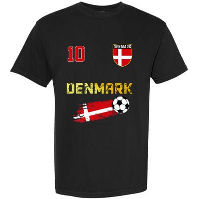 Denmark Flag Danish Pride Lovers Garment-Dyed Heavyweight T-Shirt