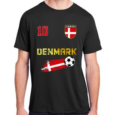 Denmark Flag Danish Pride Lovers Adult ChromaSoft Performance T-Shirt