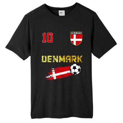 Denmark Flag Danish Pride Lovers Tall Fusion ChromaSoft Performance T-Shirt