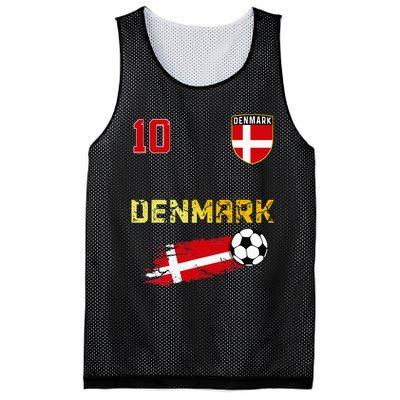 Denmark Flag Danish Pride Lovers Mesh Reversible Basketball Jersey Tank