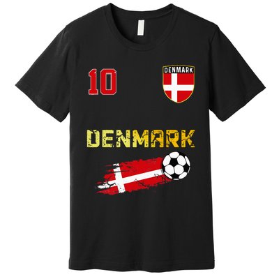 Denmark Flag Danish Pride Lovers Premium T-Shirt