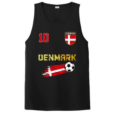 Denmark Flag Danish Pride Lovers PosiCharge Competitor Tank