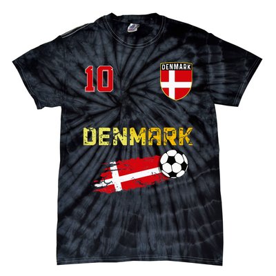 Denmark Flag Danish Pride Lovers Tie-Dye T-Shirt