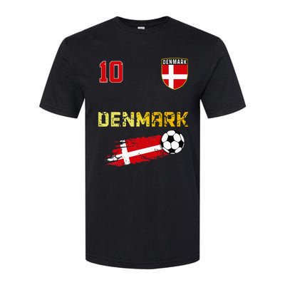 Denmark Flag Danish Pride Lovers Softstyle CVC T-Shirt