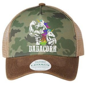 Dadacorn Fathers Day Gift For Dad Of Unicorn Daughter Legacy Tie Dye Trucker Hat