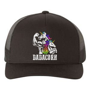 Dadacorn Fathers Day Gift For Dad Of Unicorn Daughter Yupoong Adult 5-Panel Trucker Hat