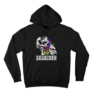 Dadacorn Fathers Day Gift For Dad Of Unicorn Daughter Hoodie