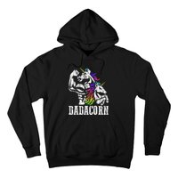 Dadacorn Fathers Day Gift For Dad Of Unicorn Daughter Hoodie