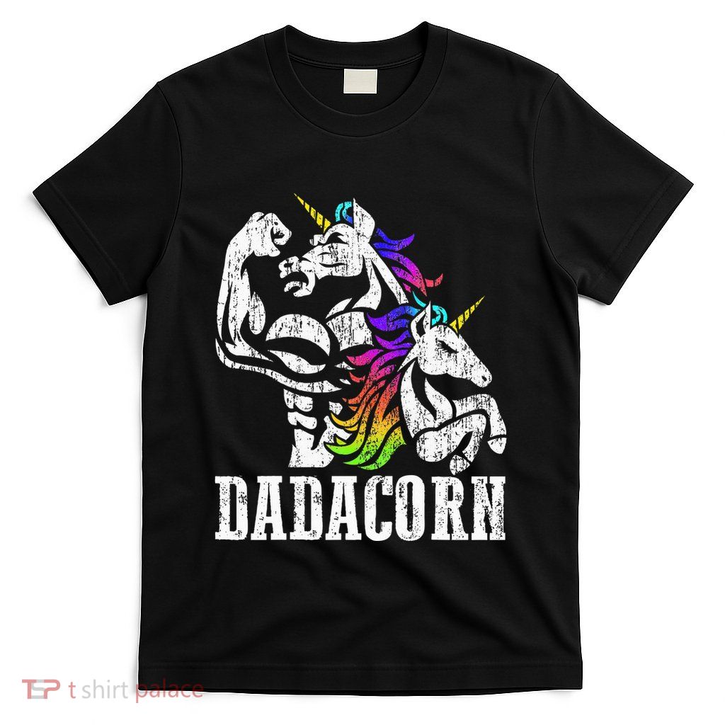 Dadacorn Fathers Day Gift For Dad Of Unicorn Daughter T-Shirt