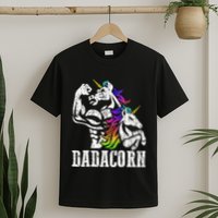 Dadacorn Fathers Day Gift For Dad Of Unicorn Daughter T-Shirt