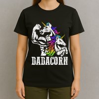 Dadacorn Fathers Day Gift For Dad Of Unicorn Daughter T-Shirt