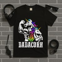 Dadacorn Fathers Day Gift For Dad Of Unicorn Daughter T-Shirt