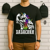 Dadacorn Fathers Day Gift For Dad Of Unicorn Daughter T-Shirt