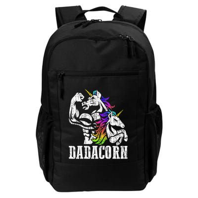 Dadacorn Fathers Day Gift For Dad Of Unicorn Daughter Backpack