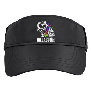 Dadacorn Fathers Day Gift For Dad Of Unicorn Daughter Adult Drive Performance Visor