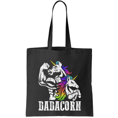 Dadacorn Fathers Day Gift For Dad Of Unicorn Daughter Bag