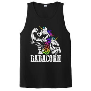 Dadacorn Fathers Day Gift For Dad Of Unicorn Daughter PosiCharge Competitor Tank