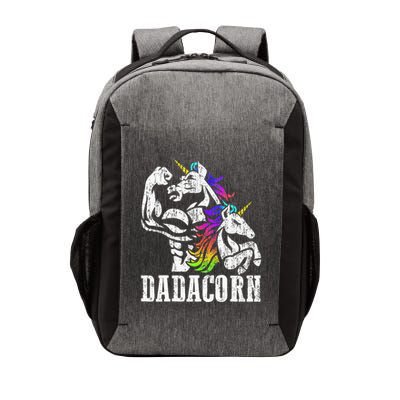Dadacorn Fathers Day Gift For Dad Of Unicorn Daughter Vector Backpack