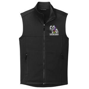 Dadacorn Fathers Day Gift For Dad Of Unicorn Daughter Collective Smooth Fleece Vest