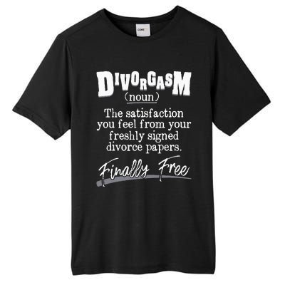 Divorgams Funny Divorce Party Divorcee Breakup Tall Fusion ChromaSoft Performance T-Shirt