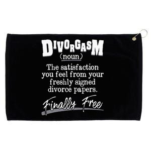 Divorgams Funny Divorce Party Divorcee Breakup Grommeted Golf Towel