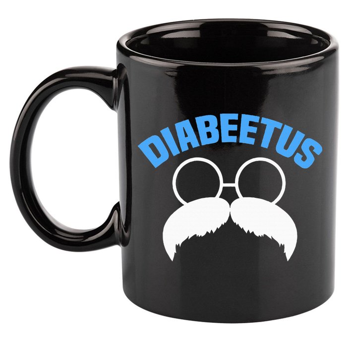 Diabeetus Funny Diabetes Awareness Diabetic Beard 11oz C Handle Ceramic Mug
