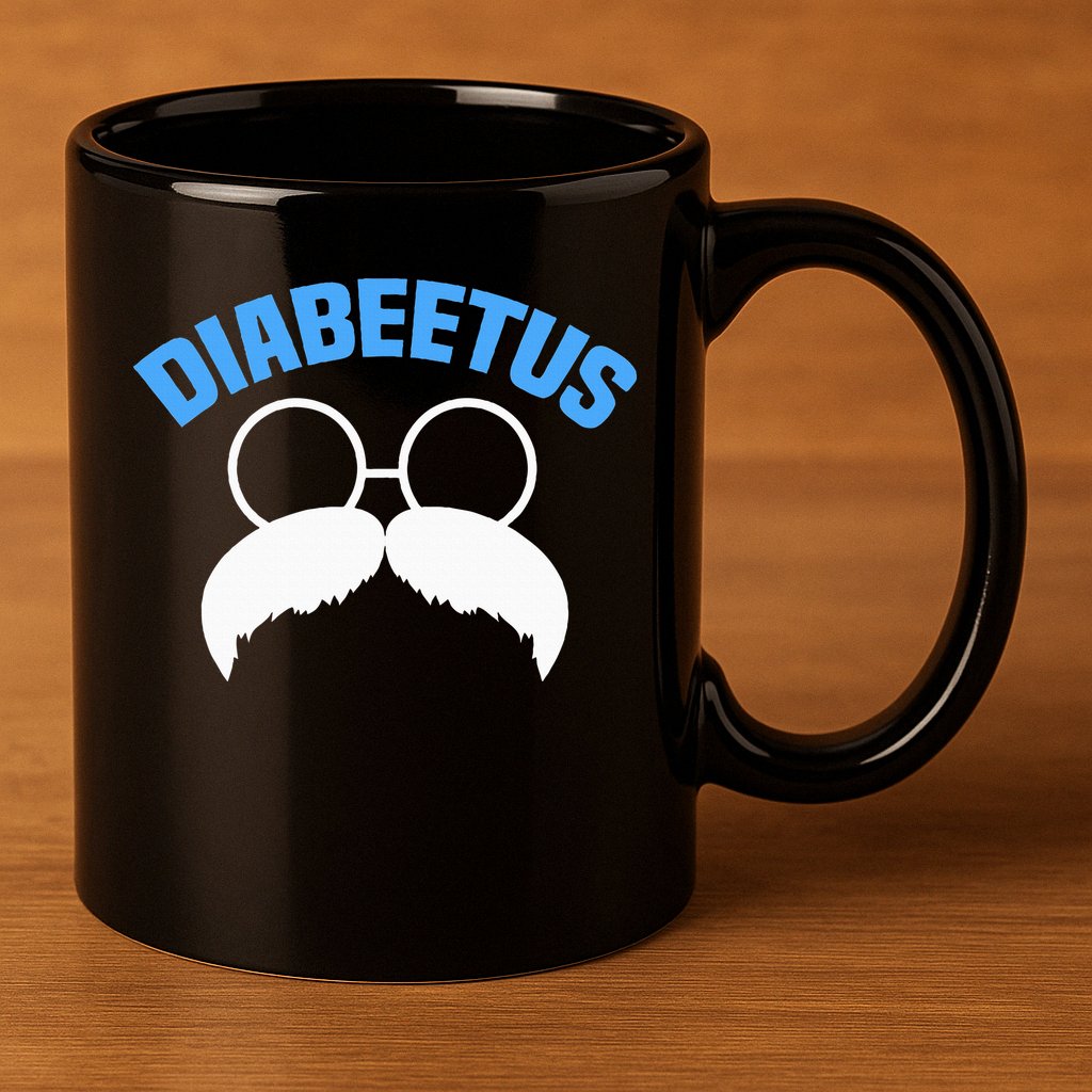 Diabeetus Funny Diabetes Awareness Diabetic Beard 11oz C Handle Ceramic Mug