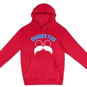 Diabeetus Funny Diabetes Awareness Diabetic Beard Premium Pullover Hoodie