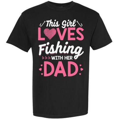 Daughter Fishing Dad Daughter Matching Fishing Garment-Dyed Heavyweight T-Shirt