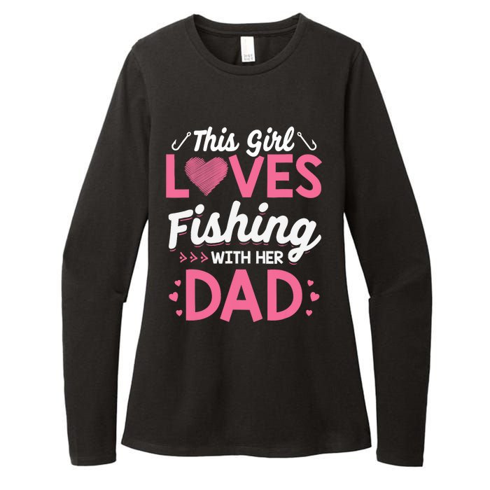 Daughter Fishing Dad Daughter Matching Fishing Womens CVC Long Sleeve Shirt