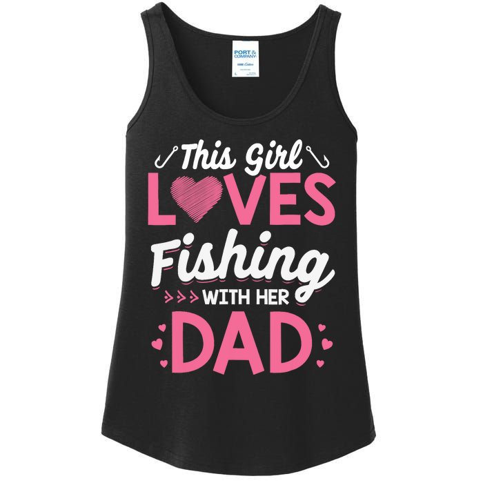 Daughter Fishing Dad Daughter Matching Fishing Ladies Essential Tank