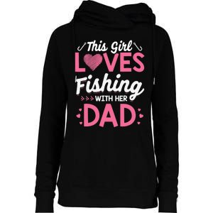 Daughter Fishing Dad Daughter Matching Fishing Womens Funnel Neck Pullover Hood