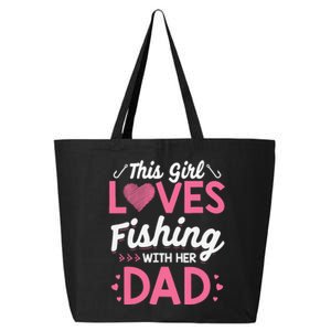 Daughter Fishing Dad Daughter Matching Fishing 25L Jumbo Tote